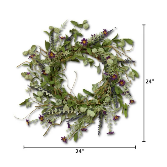 Hot Sale π€© The Gerson Company 24"D Lavender Herbs Wreath π 4 Hot Sale π€© The Gerson Company 24"D Lavender Herbs Wreath π - Image 2