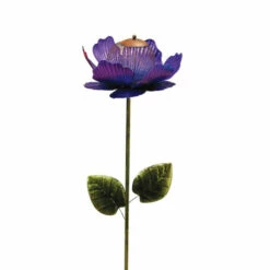 New π The Gerson Company 46"H Purple Metal Mesh Bird Feeder Flower π―