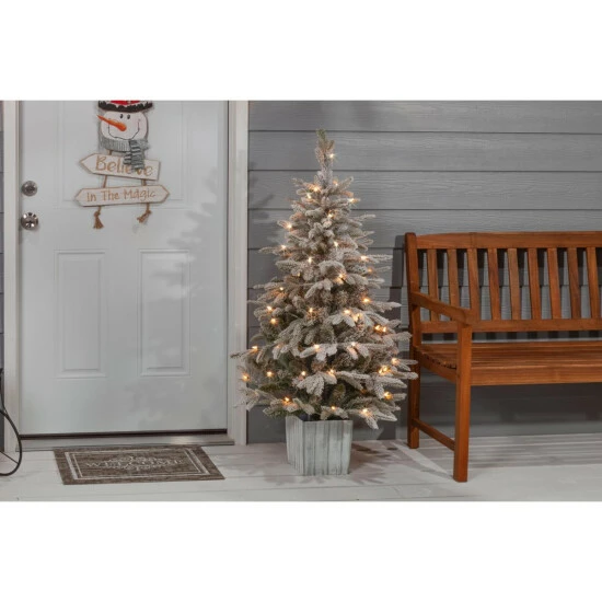 Deals π Gerson Company 4.5' Potted Lightly Flocked Iceland Fir With 70 Lights 𧨠4 Deals π Gerson Company 4.5' Potted Lightly Flocked Iceland Fir With 70 Lights 𧨠- Image 2