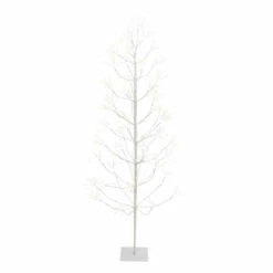 Budget π Gerson 6' White Electric Birch Tree With LED Lights π
