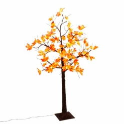Budget 🤩 Gerson 4' Maple Leaf Tree With Micro LED Lights 🛒