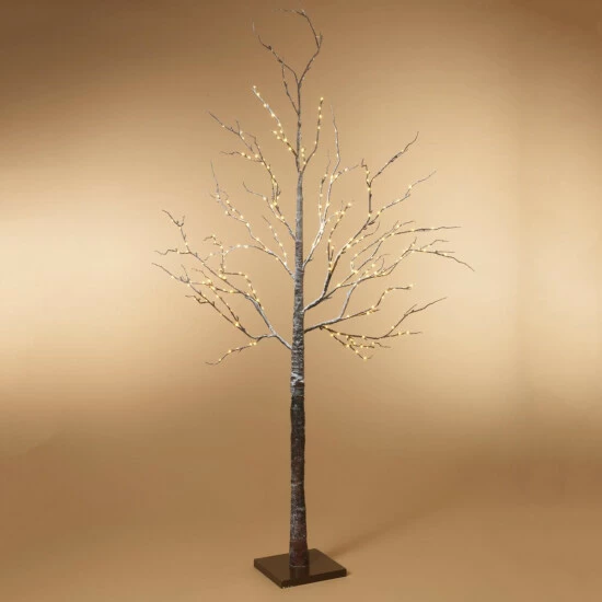 Best Pirce π Gerson 82.67" Brown Snowy Tree With LED Lights π 4 Best Pirce π Gerson 82.67" Brown Snowy Tree With LED Lights π - Image 2
