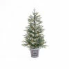 Best Sale 😉 Gerson 4' Electric Lightly Flocked Half Tree In Half Bucket 🤩