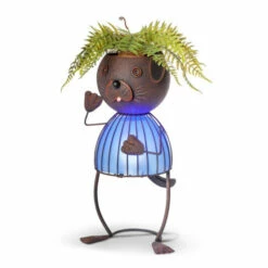 Deals π Gerson Company 20.87" Solar Lighted Garden Meadow π Dog Pot Head π