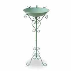 Discount π Gerson Company 39.7"H Antique Green Metal Birdbath π