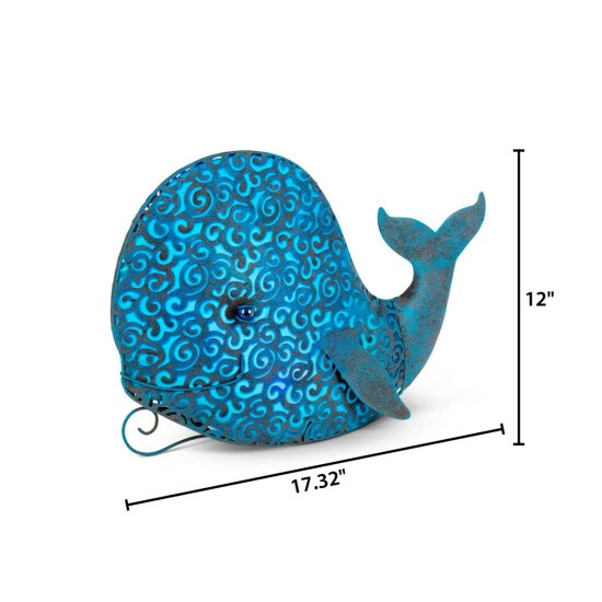 Promo π Gerson Company 12.2" Solar Lighted Garden Meadow Whale π 4 Promo π Gerson Company 12.2" Solar Lighted Garden Meadow Whale π - Image 2