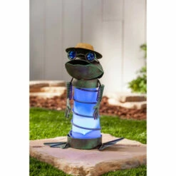 Discount 🛒 Gerson Company 14" Solar Lighted Garden Meadow Frog And Turtle ✨ -Outlet Gerson Store unnamed file 229