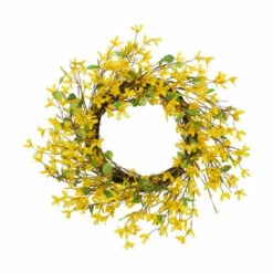 Buy π Gerson Natural Twig Forsythia Wreath - Yellow π