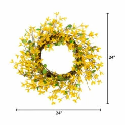 Buy 🎉 Gerson Natural Twig Forsythia Wreath - Yellow 🔔 -Outlet Gerson Store unnamed file 302