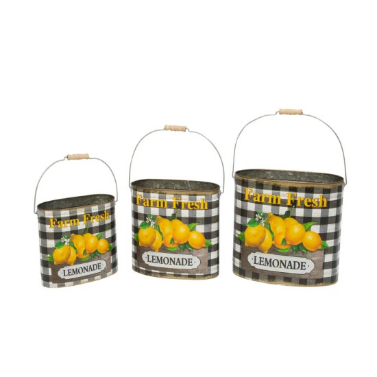 Best deal π Gerson Metal Nesting "Farm Fresh Lemonade" Decorative Buckets 3-pack π€© 3 Best deal π Gerson Metal Nesting "Farm Fresh Lemonade" Decorative Buckets 3-pack π€©