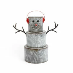 Outlet 🥰 Gerson 24-inch Metal Snowman Figurine 🔥
