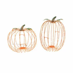 Best reviews of 🎁 Gerson International Asst. Metal Harvest Pumpkins W Warm Lights 2-pack 😀