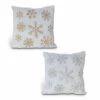 Best Sale 🔔 The Gerson Company 16" Fabric Snowflake Design Pillows 2-Pack 💯