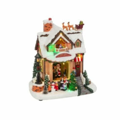 Promo ❤️ The Gerson Company 10.63" B/O Lighted Musical Holiday House 😍