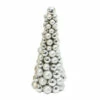 Discount ❤️ The Gerson Companies 18" Silver Ornament Cone Tree ✔️ -Outlet Gerson Store unnamed file 470