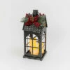 Best Pirce 🎁 The Gerson Company 18.9" Holiday Lantern W LED Candles & Floral Accent 🌟