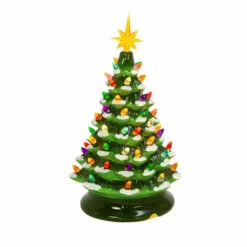 Deals π The Gerson Company 13.98" Green Battery-Operated Musical Dolomite Tree β