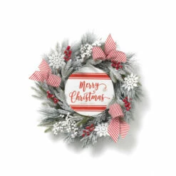 Best reviews of 🌟 The Gerson Company 24" White Pine & Ornament Wreath Sign With Berries 🛒