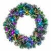 Best Sale 👍 The Gerson Company 24" Color Changing Fiber-Optic Wreath W/ 75 Lights 🌟