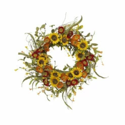 Cheap β€οΈ The Gerson Company 24" Mixed Flower Wreath π₯