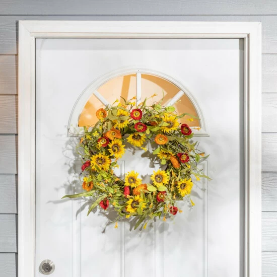 Cheap β€οΈ The Gerson Company 24" Mixed Flower Wreath π₯ 4 Cheap β€οΈ The Gerson Company 24" Mixed Flower Wreath π₯ - Image 2