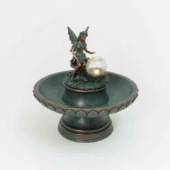 Best Pirce ✔️ The Gerson Company 15.75" Lighted Resin Fairy Birdbath 👏