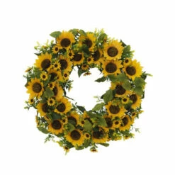 Best Pirce ⭐ The Gerson Company 22" Sunflower Wreath 🌟