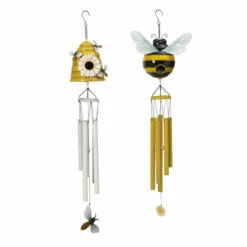 Brand new π The Gerson Company Assorted 32.4" Metal Bee Windchimes - Set Of 2 π