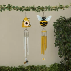 Brand new 👏 The Gerson Company Assorted 32.4" Metal Bee Windchimes - Set Of 2 😀 -Outlet Gerson Store unnamed file 557