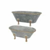 Best Pirce 🎁 The Gerson Company Assorted Decorative Metal Bathtubs - Set Of 2 👍