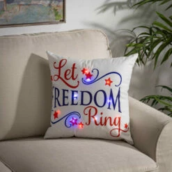 Coupon 👍 The Gerson Company 16" Battery Operated Americana Pillows - Set Of 3 👍 -Outlet Gerson Store unnamed file 582