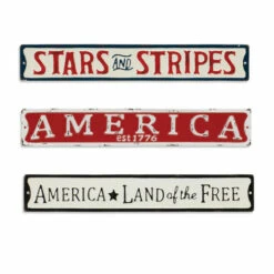 Deals ๐ฅฐ The Gerson Company Set Of 3 22" Americana Wall Signs ๐ฅ