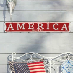 Deals 🥰 The Gerson Company Set Of 3 22" Americana Wall Signs 🔥 -Outlet Gerson Store unnamed file 632