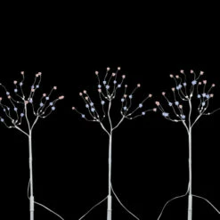 Cheapest 🛒 The Gerson Company 3 Connected White Branch Stakes Multicolored Lights ✨ -Outlet Gerson Store unnamed file 672