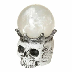 Best deal 🔔 Gerson Company 7.5" Lighted Spinning Smoky Water Globe Skull W/ Timer ⌛