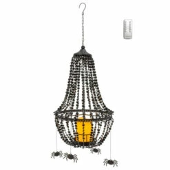 Buy ⭐ Gerson Company 18.5"H Acrylic Chandelier W/ Spiders, Candle & Remote 👏