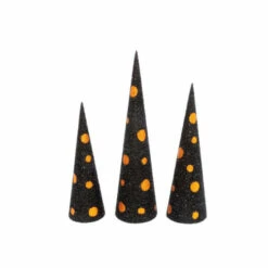 Best deal 👍 Gerson Company Assorted Black & Orange Glitter 🦇 Halloween Trees 3-pack 🤩