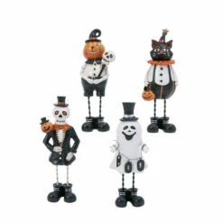 Promo 💯 Gerson Company 6" Resin 🦇 Halloween Figurines 4-pack 🎁