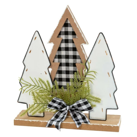 Brand new π The Gerson Company 12"H Wood Holiday Trees W/ Pine And Bow Accent 𧨠3 Brand new π The Gerson Company 12"H Wood Holiday Trees W/ Pine And Bow Accent π§¨