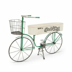 Promo 🧨 The Gerson Company 37.2"L Metal Antique Garden Bicycle Planter ✔️