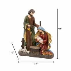 Cheapest 👍 The Gerson Company 38.5" Lighted Magnesium Nativity Figurine W/ Timer 🌟 -Outlet Gerson Store unnamed file 778