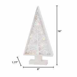 Buy 🎉 The Gerson Company 16" B/O Lighted Metal And Laser Cut Wood Tree ❤️ -Outlet Gerson Store unnamed file 783