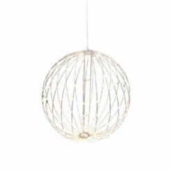 Promo ⌛ The Gerson Company 17" Electric Foldable Metal Sphere W/ White Lights ✨