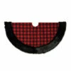 Promo 😉 The Gerson Company 48" Faux Fur-Trimmed Buffalo Plaid Tree 👗 Skirt 🛒 -Outlet Gerson Store unnamed file 794