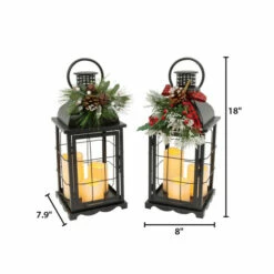 Cheapest 😉 The Gerson Company 2pk 18.1" Lighted Metal Holiday 3-Candle Lanterns 😉 -Outlet Gerson Store unnamed file 808