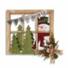 Promo 🎉 The Gerson Company 18" Wood & Metal Window W/ Snowman & Floral Accent ❤️ -Outlet Gerson Store unnamed file 809