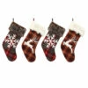Cheapest 🧨 The Gerson Company Faux Fur-Trimmed Buffalo Plaid Stockings Set Of 4 🎁 -Outlet Gerson Store unnamed file 829