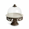 Wholesale 👏 Gerson GG Collection Glass Domed Cake Pedestal W/ Brown Metal Base & Plate ❤️ -Outlet Gerson Store unnamed file 883
